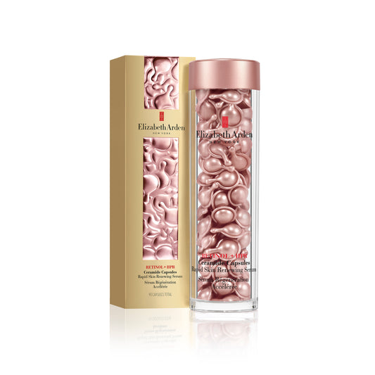 Elizabeth Arden Retinol + HPR Ceramide Capsules Rapid Skin Renewing Serum 90pc 伊丽莎白雅顿粉胶90粒