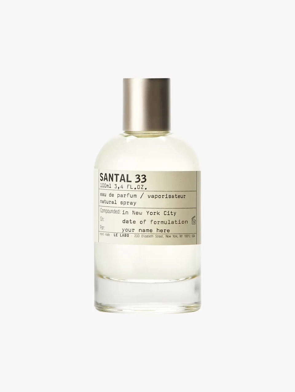 Le Labo Santal 33 EDP 100ml 实验室香水