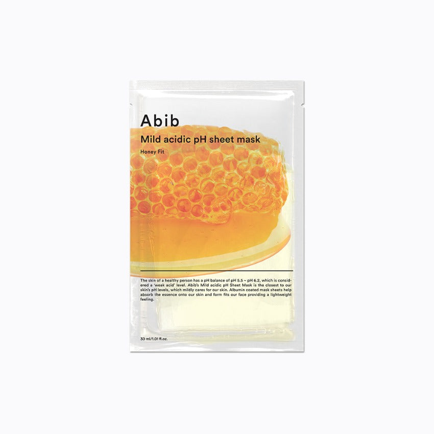 Abib Mild Acidic pH Sheet Mask Honey Fit 10 Sheets 蜂蜜面膜10片