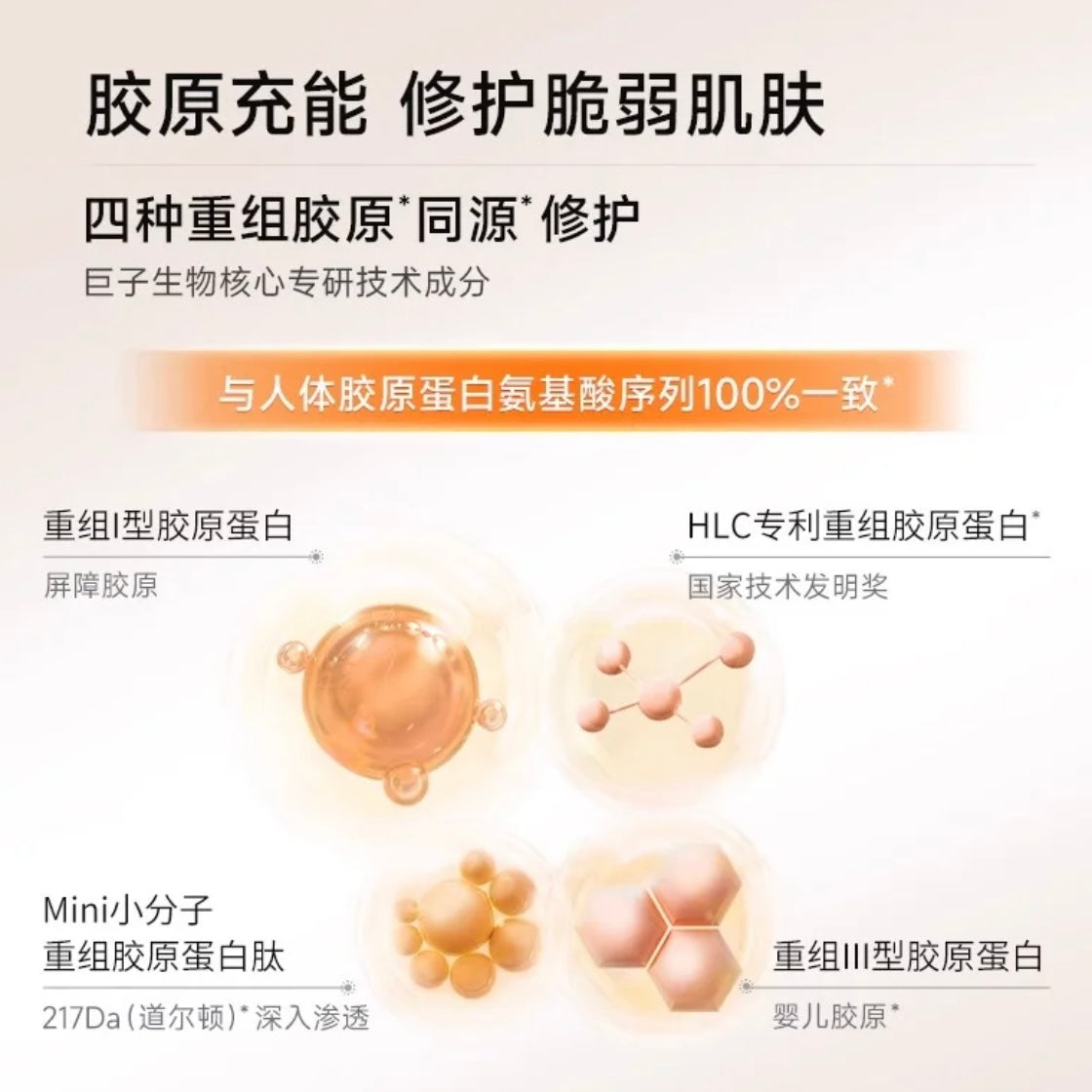 可丽金【健肤面膜】重组胶原蛋白高保湿面膜 5片/盒 三盒