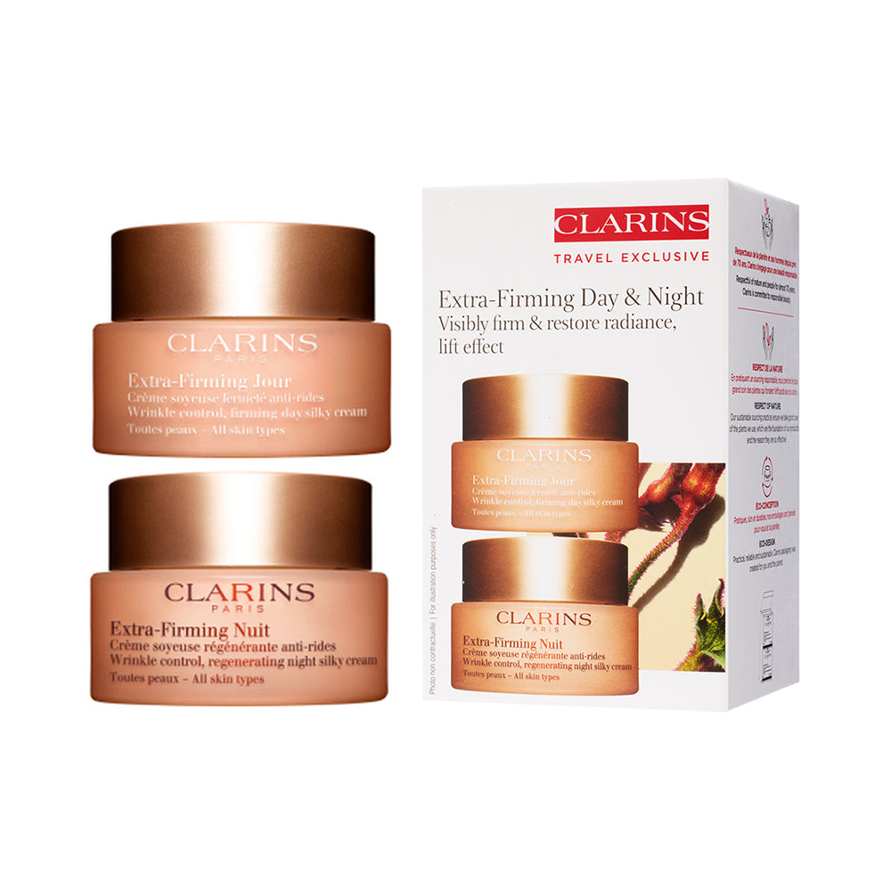 CLARINS Extra-Firming Expertise Set Day Cream 50ml + Night Cream 50ml 娇韵诗弹簧面霜日霜+晚霜