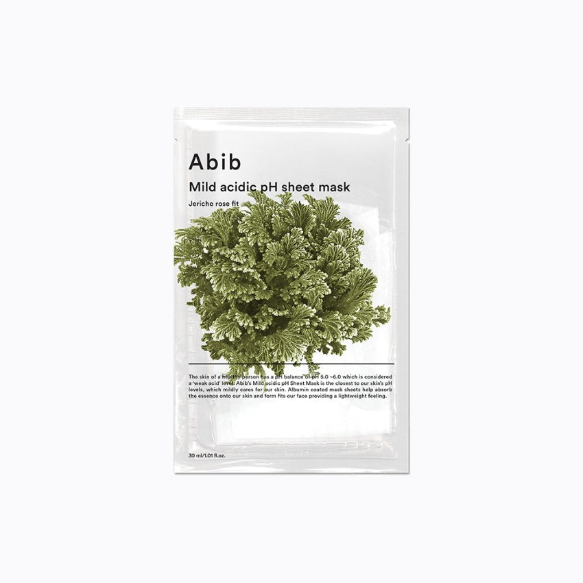 Abib Mild Acidic pH Sheet Mask Jericho Rose Fit 10sheets 复活草面膜10片